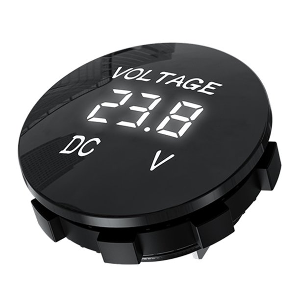 Reloj Voltímetro Voltios Voltaje Batería Coche Universal