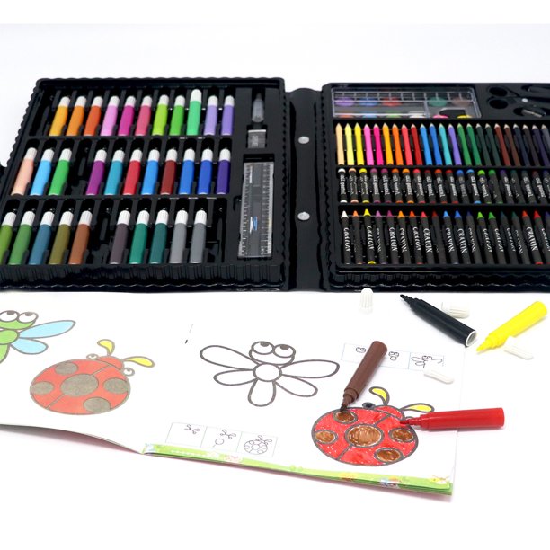 168Pcs dibujo bolígrafo art set kit pintura boceto lápices de