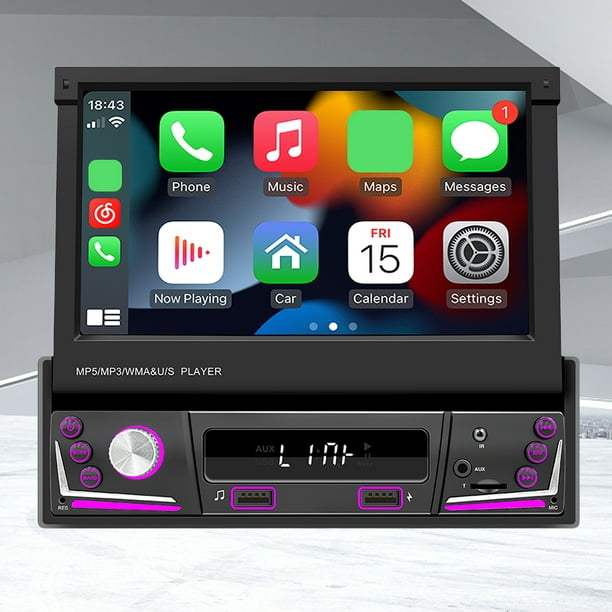 Comprar F133 7 pulgadas CarPlay Android-Auto HD Autoradio Multimedia  reproductor MP5 pantalla táctil Autoradio estéreo receptor FM Mirrorlink  Radio de coche