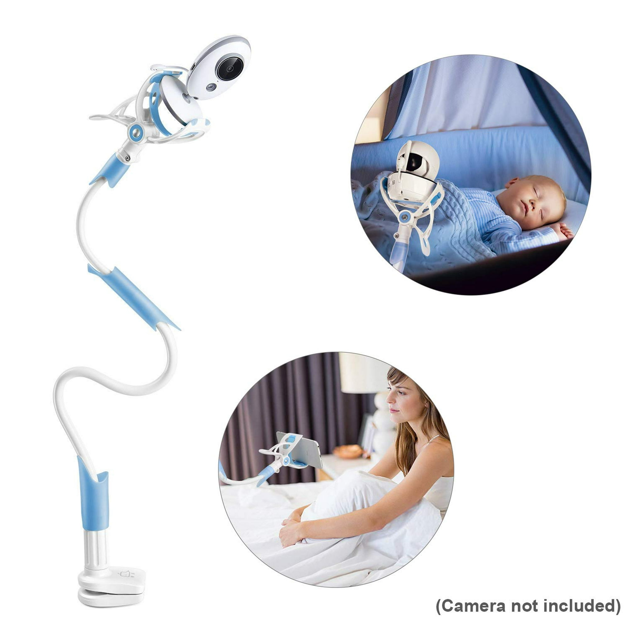 Soporte universal para monitor de bebé Soporte para cámara de bebé de  silicona flexible blanco más