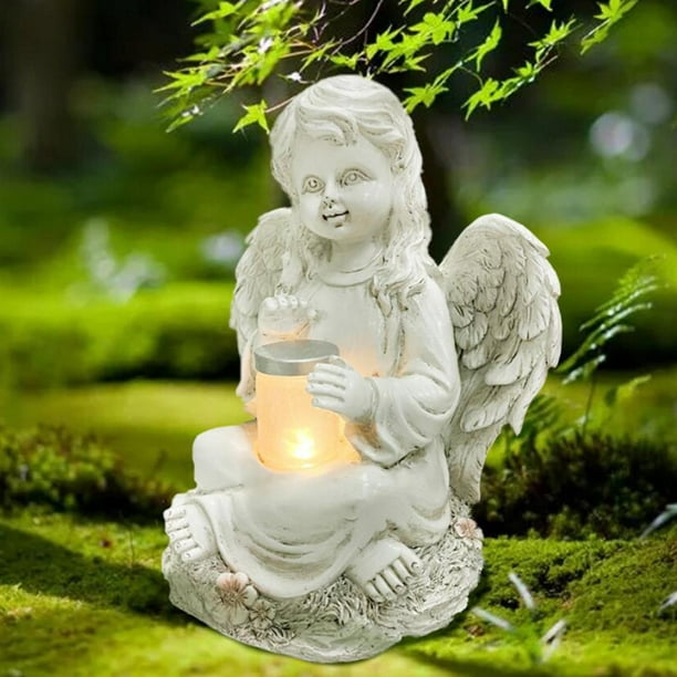retroceder Duque Fácil de leer Estatua de Ángel para , Luz con Energía Solar, Estatua Decorativa con ,  Decoración de Jardín Al , Ad DYNWAVEMX Estatuilla de ángel | Walmart en  línea