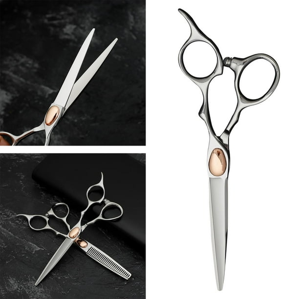 Tijeras de corte de cabello, 10 piezas de tijeras de peluquería de acero  inoxidable, tijeras profesionales de adelgazamiento para