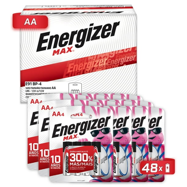 PILA AA ENERGIZER MAX CON 4 PIEZAS, Energía