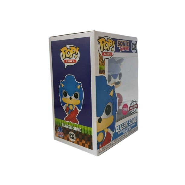 Funko Pop! Sonic The Hedgehog - Classic Running Hedgehog Flocked