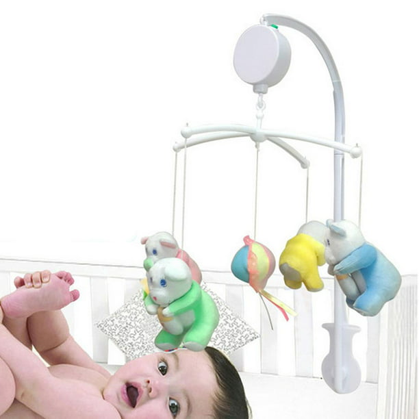 Soporte móvil para cuna de bebé, campana para cama, sonajero, carrusel  giratorio de 360 ° +