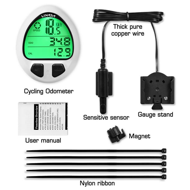 Velocímetro de bicicleta con cable/inalámbrico ordenador para bicicleta  odómetro velocímetro de ciclismo