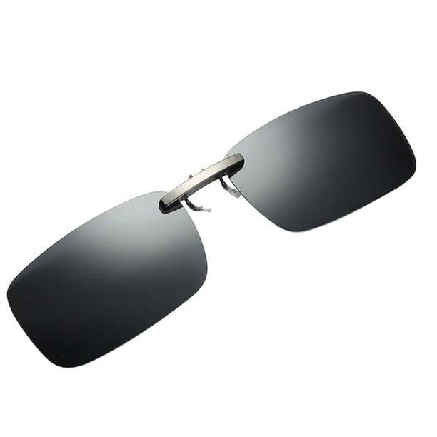 Gafas de sol abatibles con clip, lentes para miopía, lentes UV400 para  conducir, pescar gris Yuyangstore Gafas de sol polarizadas unisex
