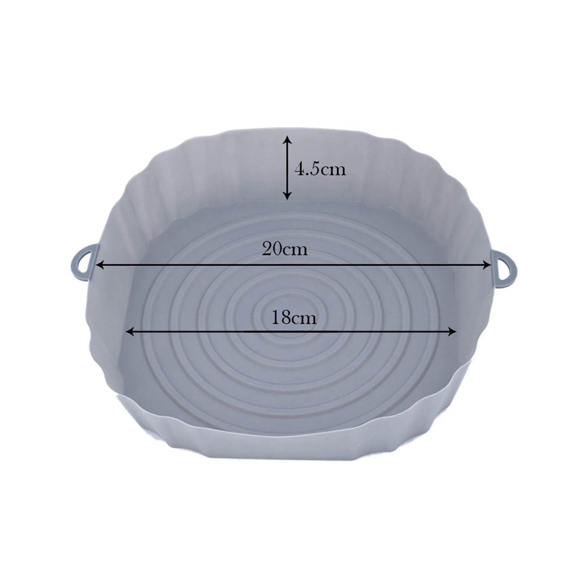 Cesta de silicona gruesa para freidora de aire, molde de silicona para  horno, bandeja para hornear Pizza, pollo frito, molde de silicona para  freidora de aire