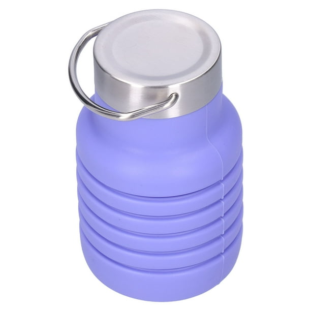 Botella agua de silicona de 560ml con pajita abatible (1 Pza) (Viene