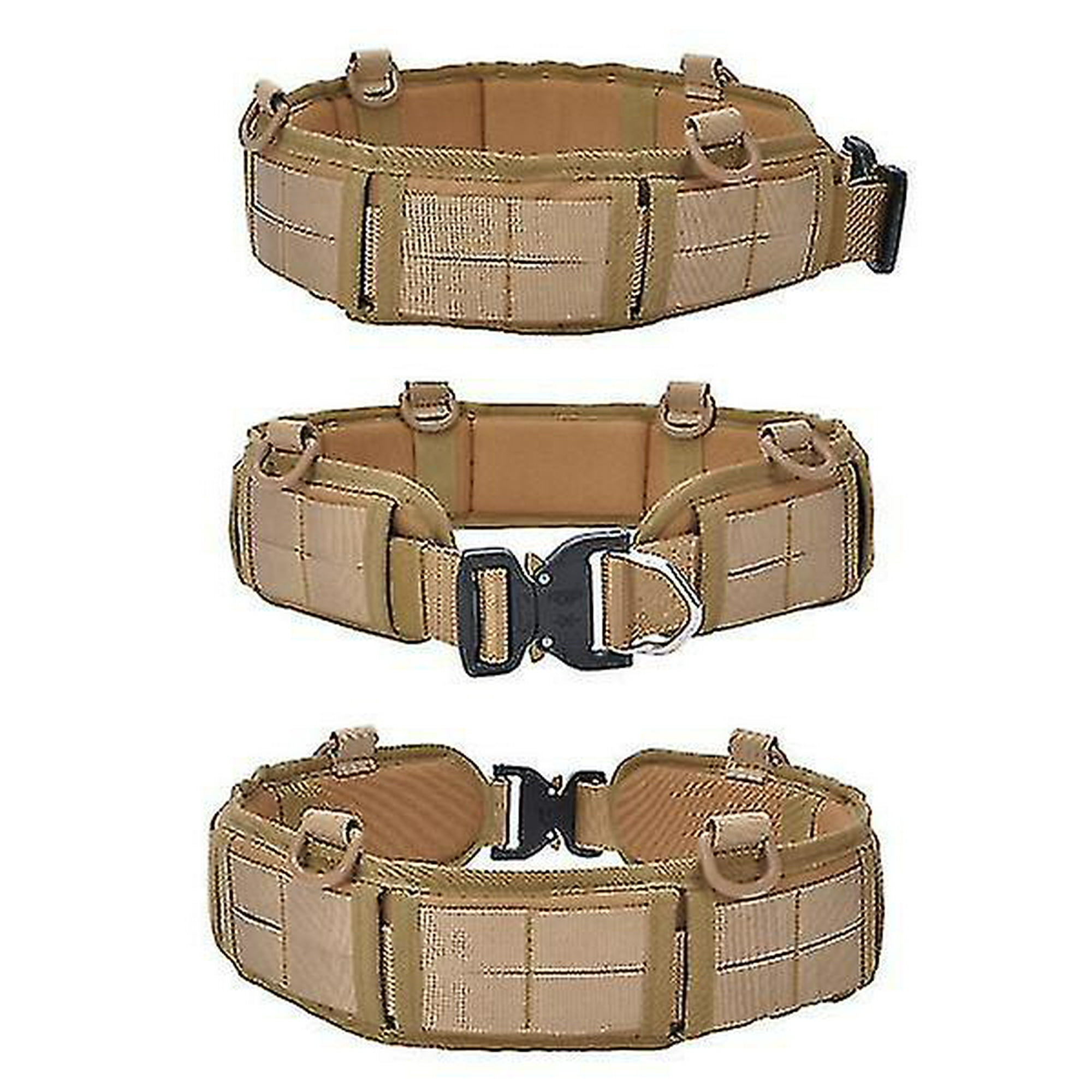 Cinturón táctico ajustable para hombres al aire libre cinturón de batalla  ejército combate Paintball cinturones de cintura acolchados XianweiShao