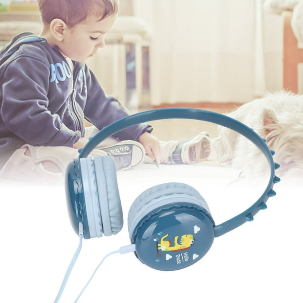 Auriculares para niños Niños, Auriculares de dinosaurio con cable con  micrófono Jack de 3.5 mm y ajustable