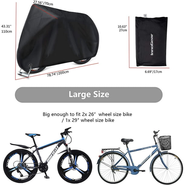 Funda para rueda de bicicleta, a prueba de polvo, para almacenamiento en  interiores y exteriores, bolsa de almacenamiento de bicicleta lavable,  funda
