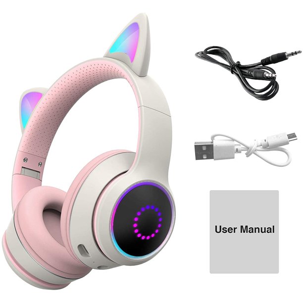 Led Cat Ear Auriculares inalámbricos 5.0 Auriculares Bluetooth