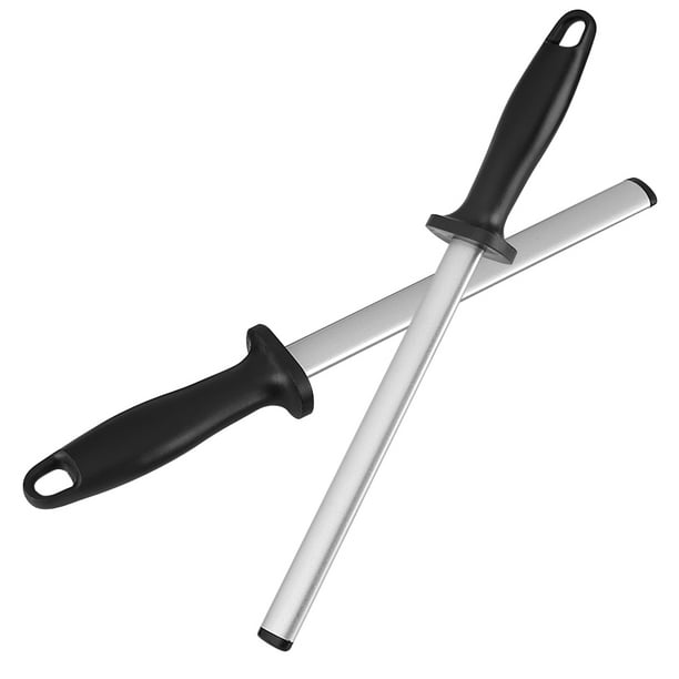 Afilador de cuchillos de acero de 12 pulgadas, varilla profesional para  afilar cuchillos, líneas finas, resistente al desgaste, ayuda a reparar las