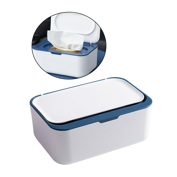 GLEAVI Contenedor dispensador de toallitas húmedas, caja de almacenamiento  con tapa, soporte para toallitas húmedas para mantener las toallitas