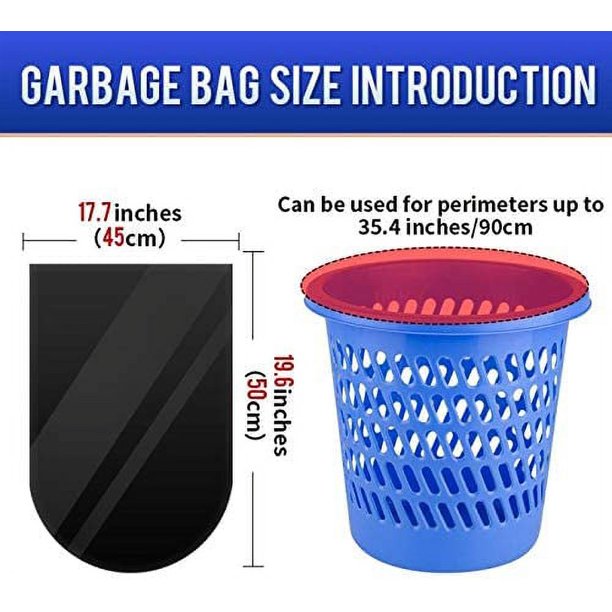 105 bolsas de basura pequeñas, bolsas de basura de 4 galones, bolsas de  basura sin perfume para baño, cocina, dormitorio (15 litros)