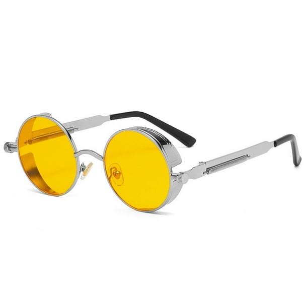 Gafas de sol amarillas, gafas de sol amarillas, gafas de sol amarillas  modernas, gafas de sol amarillas de gran tamaño, Retro, Unisex.., Amarillo