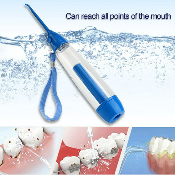 eliminación segura de los dientes escombros limpieza dental hilo dental cepillo interdental irrigador oral