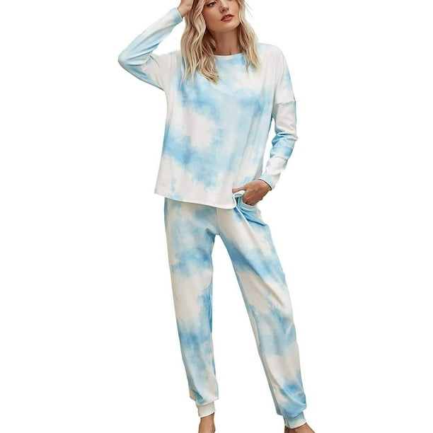 4pcs ropa de dormir para mujer pijama de manga larga para mujer