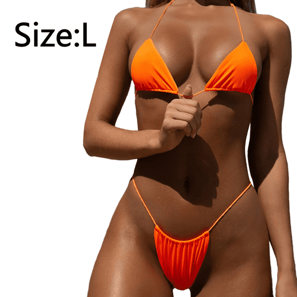 Tanga Bikini Correas transparentes Cheeky Brasileño Micro Tangas Bikinis  Traje de baño para mujeres Sexy Sin línea de bronceado Traje de baño  MFZFUKR CPB-DE-WX358-9