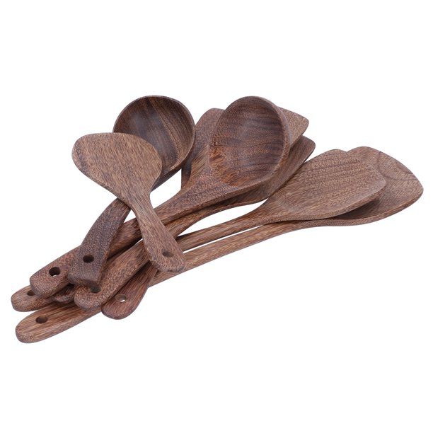 Cucharas De Madera Para Cocinar Utensilios De Cocina Juego D