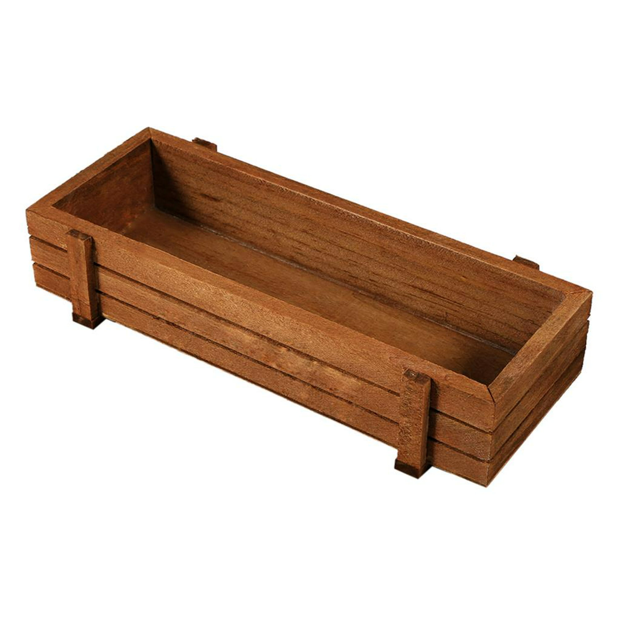 BARNWOODUSA Pequeña caja rústica de madera | Lo mejor para macetas de  flores de madera, cajas de almacenamiento para inodoro y centros de mesa de