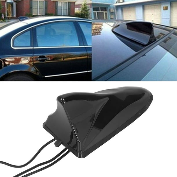 Ajxn Antena de aleta de tiburón para coche, antena decorativa de techo  simulada montada en la parte superior para maletero de coche, SUV (gris)