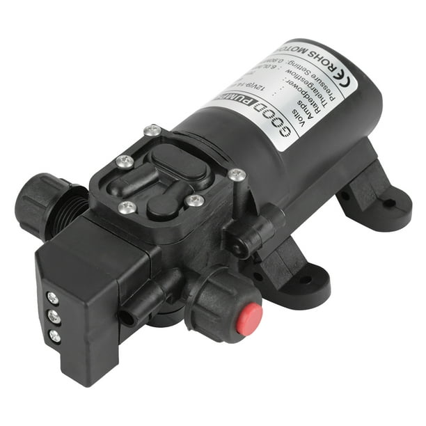 Mini Power Bomba pequeña CC 12 voltios 24v 60W 5L/min Bomba de agua pequeña  Control automático de interruptor de presión auto cebado bomba de agua de