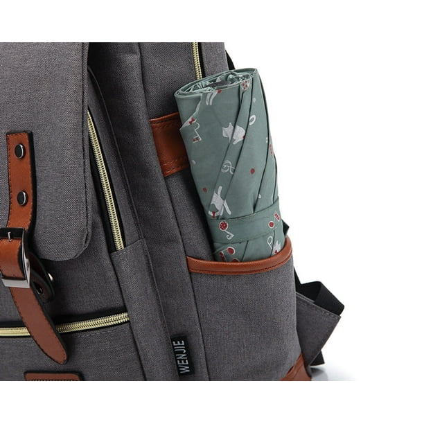  Mochila de viaje para hombres, mochila de viaje con bolsa  térmica y puerto USB, se adapta a portátiles de 16 pulgadas, color negro,  Negro -, Mochilas de viaje : Electrónica