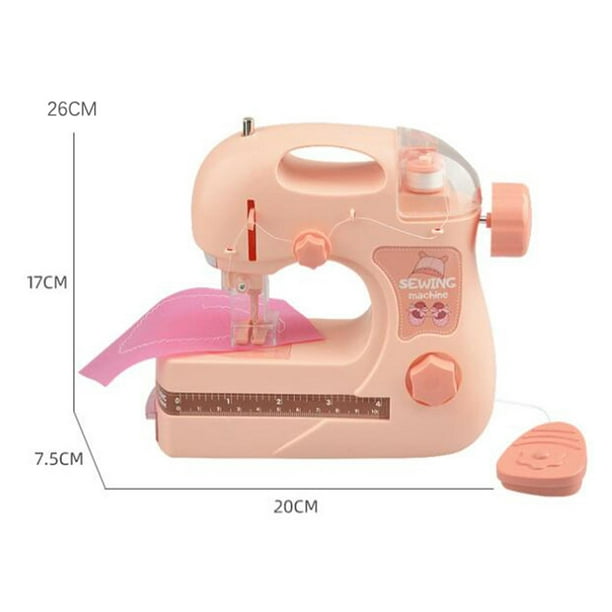 Juguete de de coser, mini de coser eléctrica para , primera de coser,  juguete de artes y manualidades para de 8 año Rosa Hugo máquina de coser  eléctrica