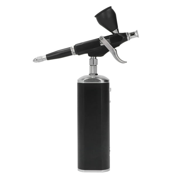 Kit de aerógrafo con compresor 30PSI pistola de aerógrafo portátil  recargable de mano inalámbrico cepillo de aire para uñas, arte, pintura,  decoración