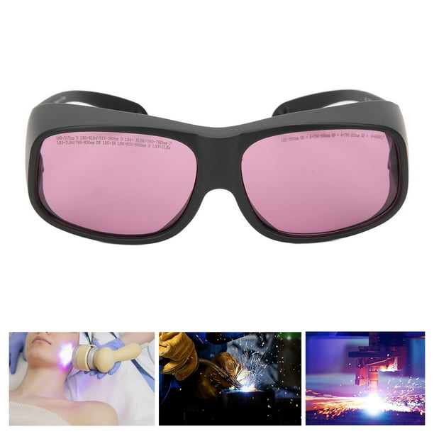 Gafas de seguridad gafas láser antiarañazos PC Cómodas lentes moradas para  protección ocular para dispositivo de depilación de belleza