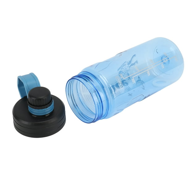Botella de agua de policarbonato con 2.165 in de diámetro de boca grande,  reutilizable, botella de agua potable gruesa de 0.079 in, asa de transporte