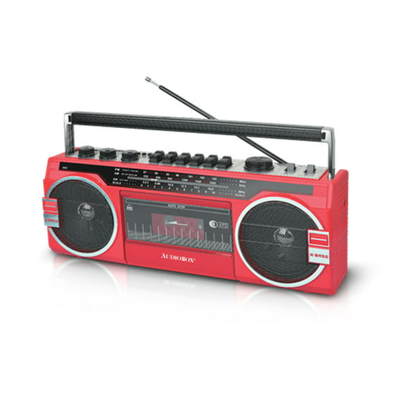 audiobox radio grabadora bluetooth rxc25btred