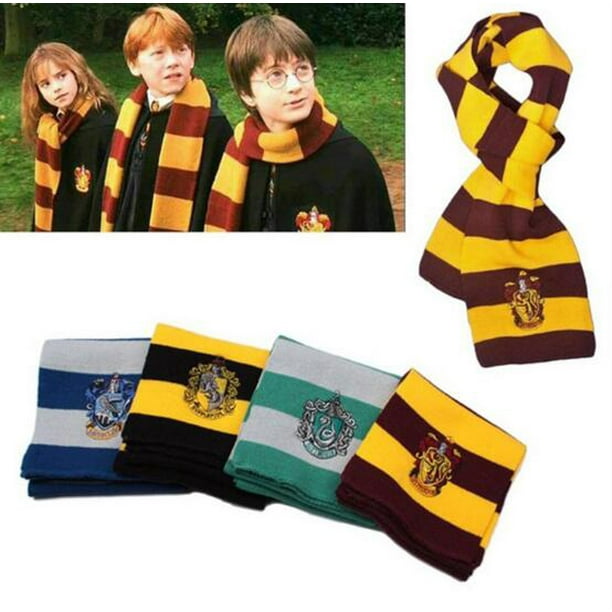 Bufanda de Harry Potter Slytherin, guante de corbata, Hufflepuff,  Ravenclaw, Hermione, Cosplay, pañuelo cálido para hombres, mujeres, niños y  niñas