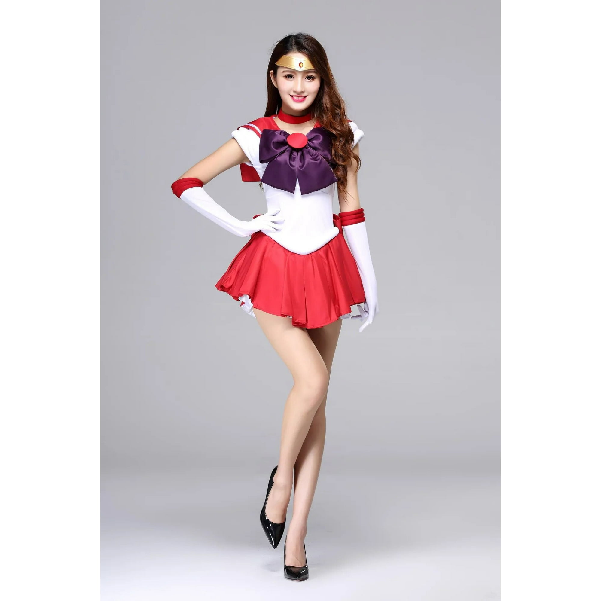 Traje de cosplay para adultos, Sailor Moon Tsukino Usagi, 7 piezas