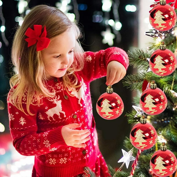 Bolas De Navidad Adornos Bolas De Plástico Inastillables Para Decoraciones De Árboles De N matsuzay HA044211-02 | Bodega Aurrera en línea