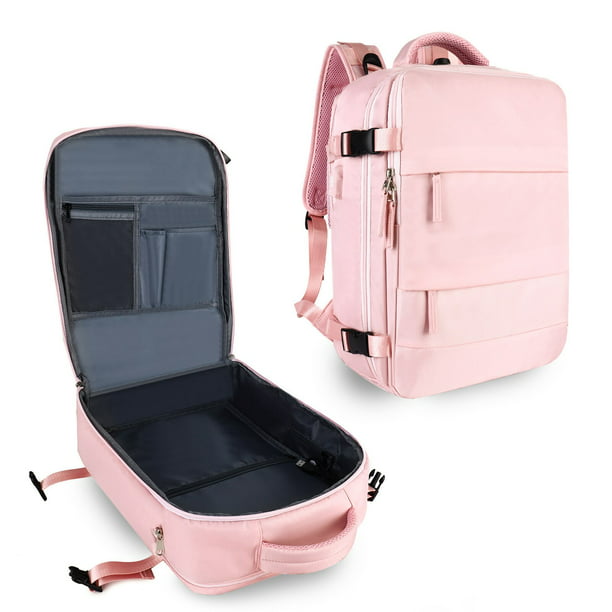 SZLX, mochila de viaje para mujer, rosada, convertible 26 l 40 l