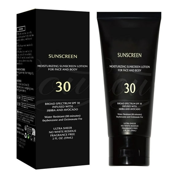 sunscreen whitening spf30 for melanin skin natural moisturizing sunscreen for face and body natural ingredients all skin types block uv rays 59ml beauty of skin