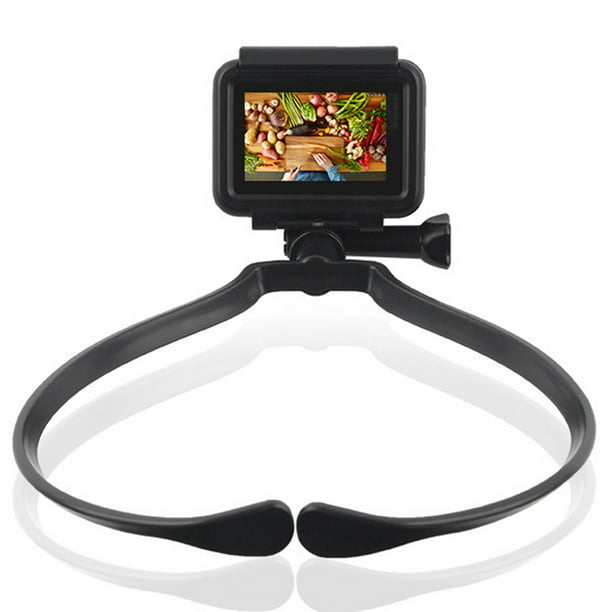  Soporte para cuello POV/VLOG para teléfono móvil y kit de  montaje para correa para la cabeza, compatible con iPhone 12 11 Pro Max  Plus, GoPro Hero 9, 8, 7, 6, 5