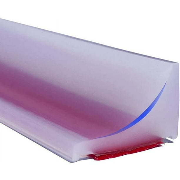 RV Barrera de ducha transparente de 200 cm, antidesbordamiento para ducha  italiana, presas de umbral de ducha de silicona autoadhesivas, barrera de  ducha y sistema de retención para suelo de baño Rojo