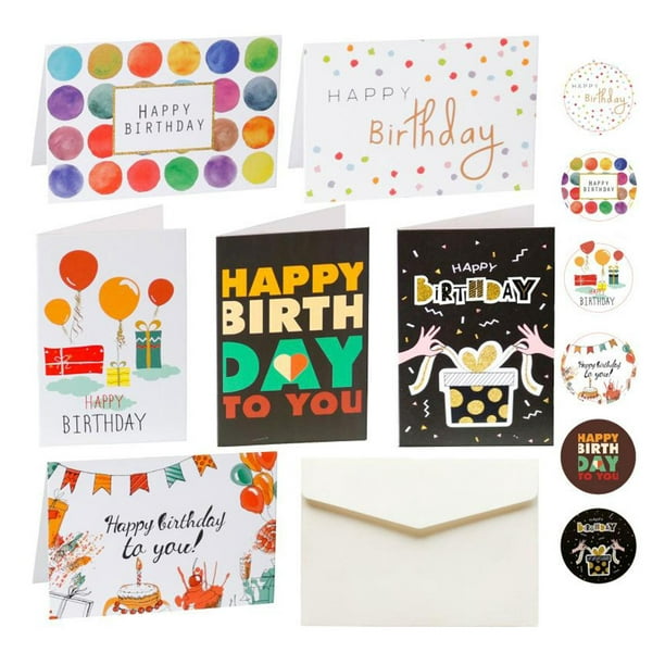 Invitaciones de fiesta de cumpleaños para niños, niñas, niños, 30 tarjetas  de invitación con sobres, suministros para fiestas de cumpleaños