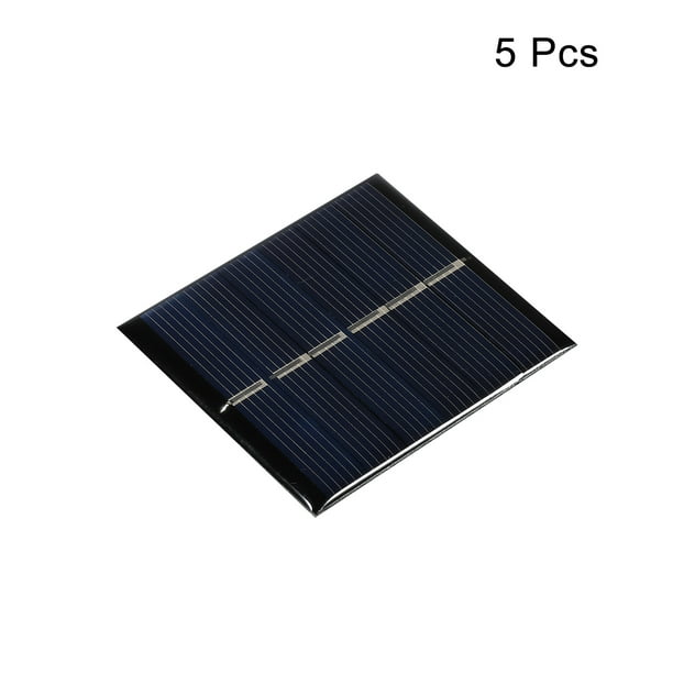 Mini Panel Solar Pequeño Módulo De Célula 3V 150mA 0.45W 60mm x 55mm para  Bricolaje Eléctrico Poder Proyecto Paquete de 5 Unique Bargains paneles  solares