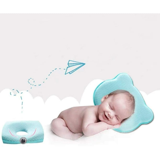 Almohada para bebés recién nacidos, previene el síndrome de cabeza plana. –  AgúMamá