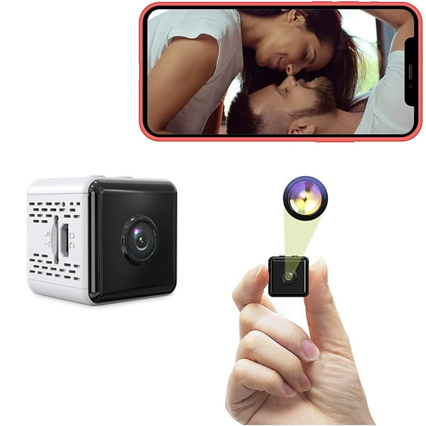 Mini cámara oculta, cámara espía HD inalámbrica, cámara de visión remota,  grabadora de vídeo pequeña, seguridad para el hogar, cámaras de interior y  exterior, detección de movimiento inteligente. Ofspeizc 221658-2