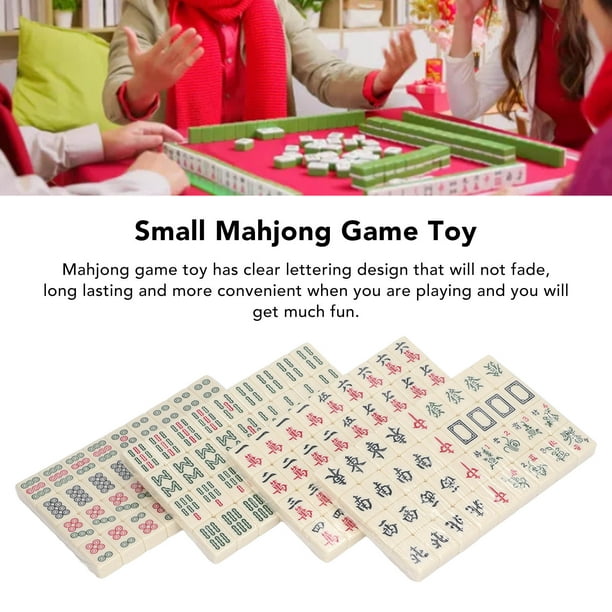 Juegos de mesa Mahjong con bolsa de almacenamiento grande, juego