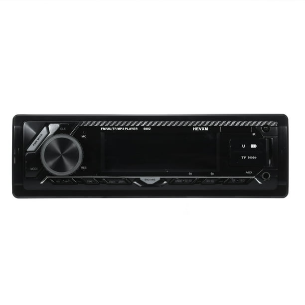 Qiilu Auto Radio, Auto Bluetooth Radio Classic Auto Stereo Reproductor de  música MP3 con Unidad Principal USB//AUX/FM en el Tablero(12V) Ecomeon no