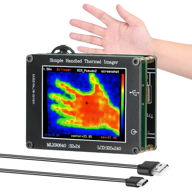 Cámara térmica de matriz infrarroja de 16 × 12 píxeles