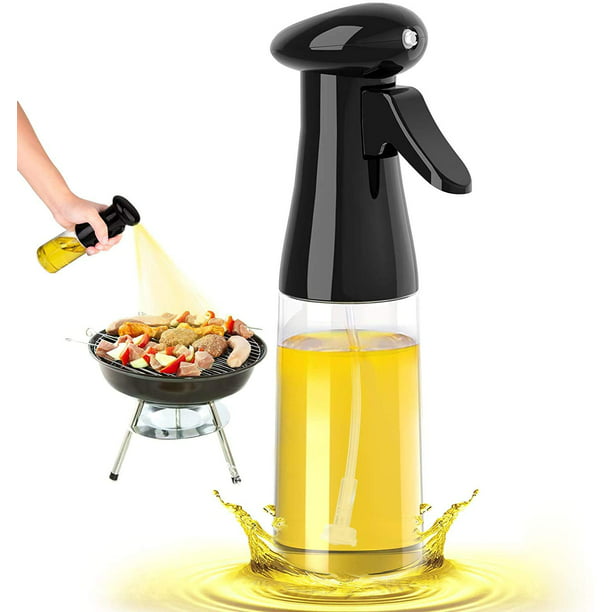  Pulverizador de aceite para cocinar, rociador de aceite de  oliva, 2 botellas de aceite de oliva, pulverizador de aceite de 7.8 fl oz para  freidora de aire, botella de spray de