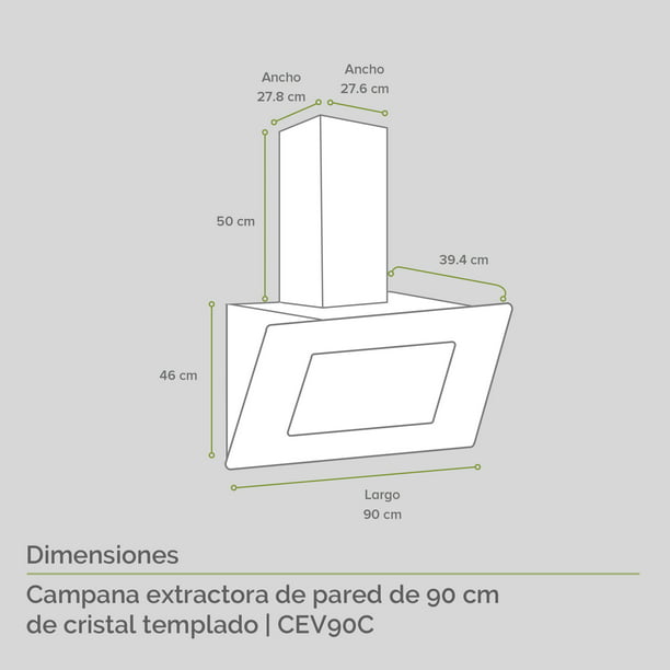 Extractor de Cocina en Acero TST Kuba 60 cm 🔥 2024 – Nati de TodoCocinas